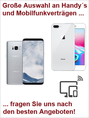 Grosse Auswahl an Handys und Mobilfunkverträgen